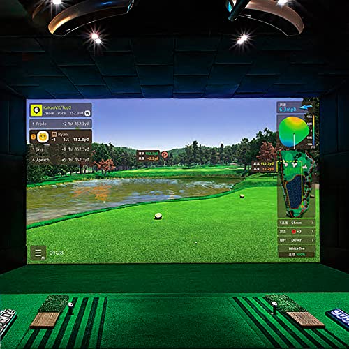 aikeec Indoor Golf Simulator Impact Screen Display Projector Screen for Golf Training Projection Screen