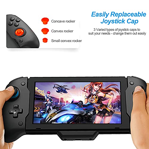 NexiGo Switch Controller for Handheld Mode, Ergonomic Controller for Nintendo Switch with 6-Axis Gyro, Dual Motor Vibration, Compatible with All Games of Switch, Not for OLED
