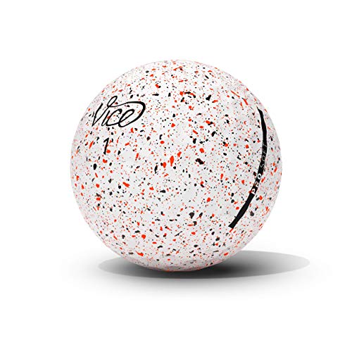 Vice Golf PRO Soft DRIP RED 2020 | 12 Golf Balls | Features: 3-Piece cast Urethane, Soft Feel, high Ball Flight Stability | Profile: for Ambitious Golfers