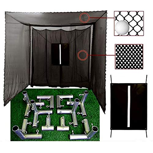 Cimarron Sports 10x10x10 Masters Golf UV Treated Net and Baffle with Golf Net Target and Frame Corner Kit