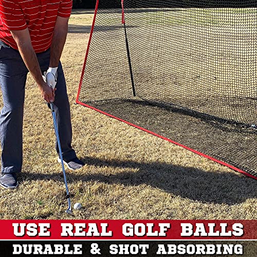 Heavy Duty Golf Hitting Net Perfect for Indoor o r Backyard Golf Driving Range Practice – Golf Hitting Nets Has a Huge 10×7 Hitting Area – Perfect Golf Training Equipment for Any Golfer