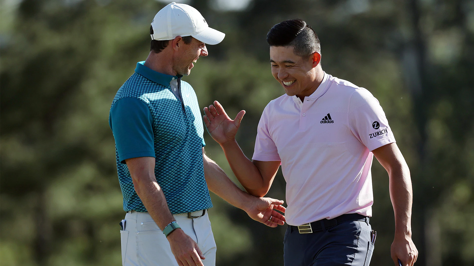 2022 Masters: Watch: Rory McIlroy, Collin Morikawa match bunker hole outs on their 72nd holes