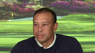 Tiger explains recovery going into practice for the Masters