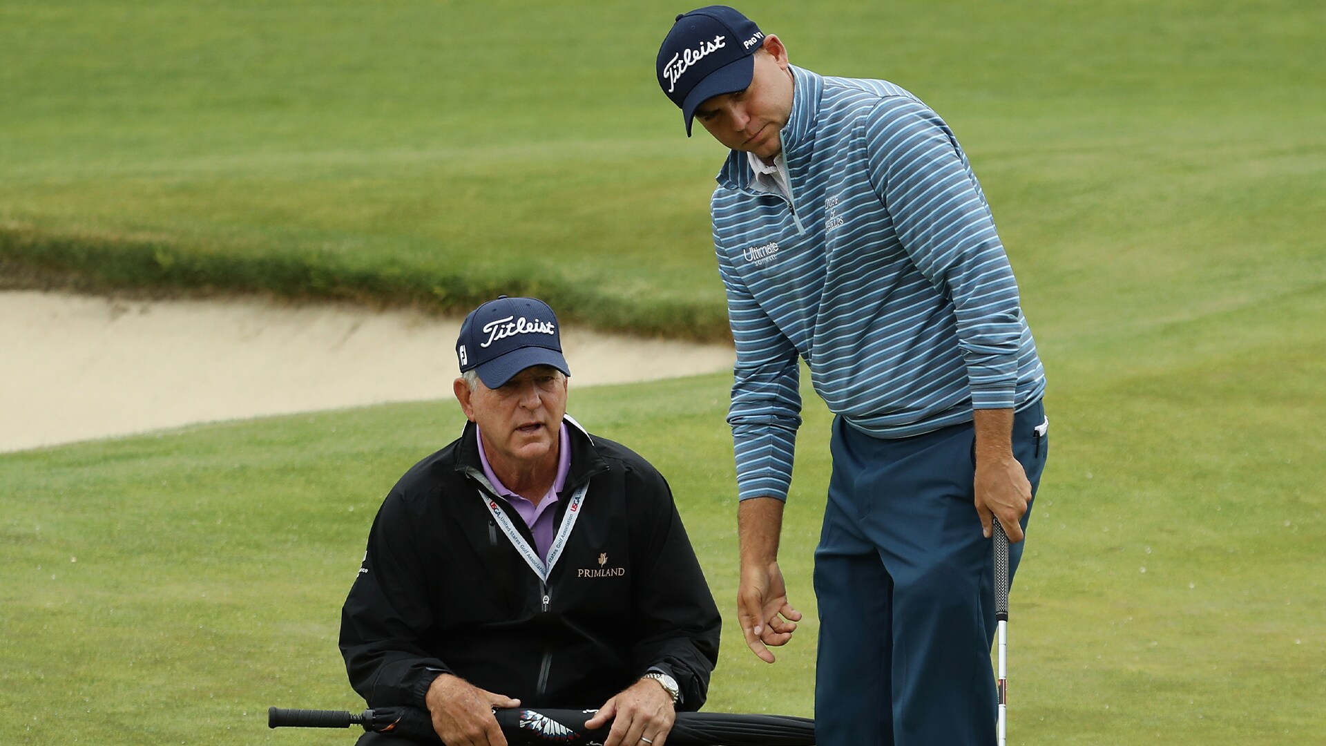 Jay Haas playing with Bill at Zurich in what was supposed to be 800th PGA Tour start
