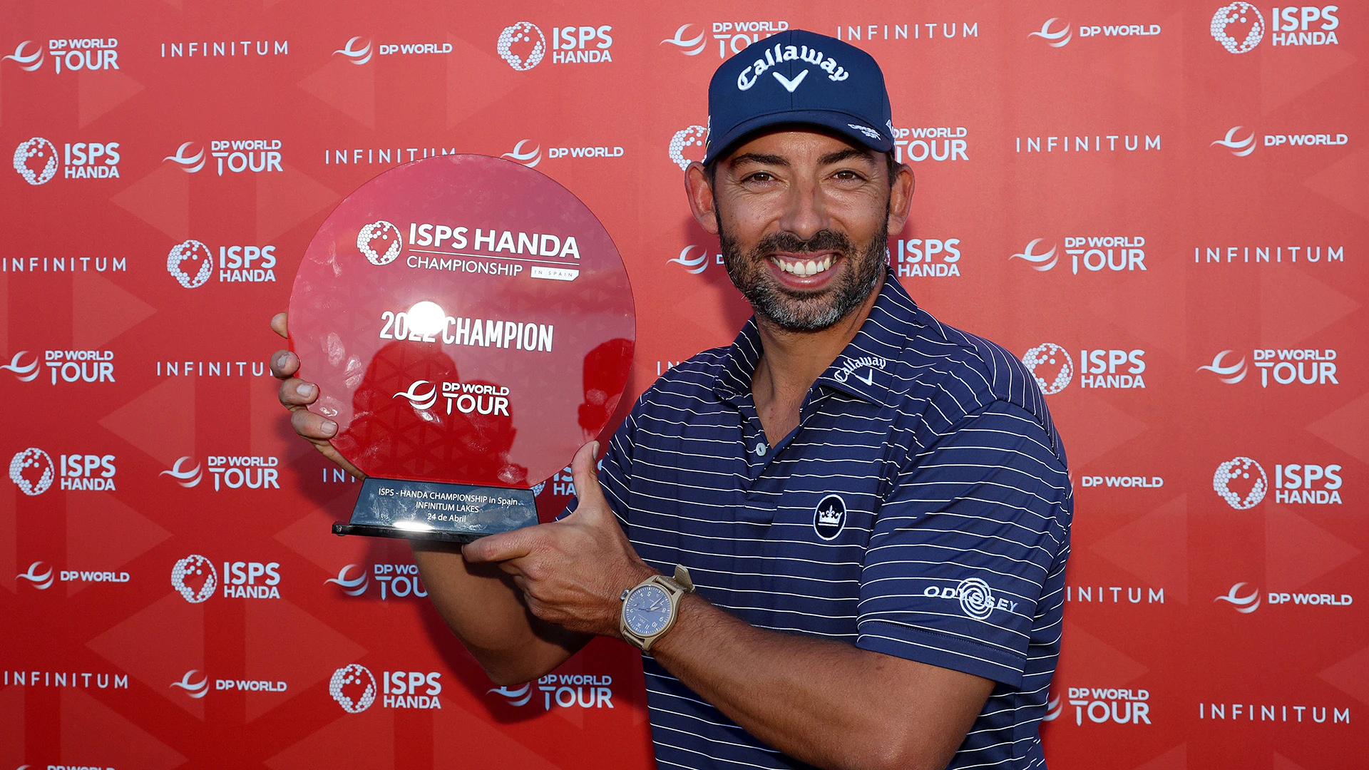 Pablo Larrazabal closes in 62 to claim ISPS Handa Championship in Spain