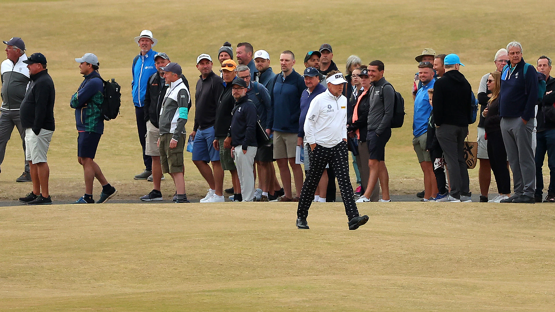 2022 British Open: WATCH: Ian Poulter nearly hits tee shot out of bounds on first hole at St. Andrews