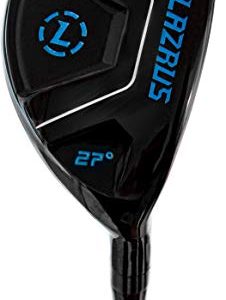 LAZRUS GOLF Premium Hybrid Golf Clubs for Men – 2,3,4,5,6,7,8,9,PW Right Hand & Left Hand Single Club, Graphite Shafts, Regular Flex (Black Right Hand, 6, RH, Black Single)