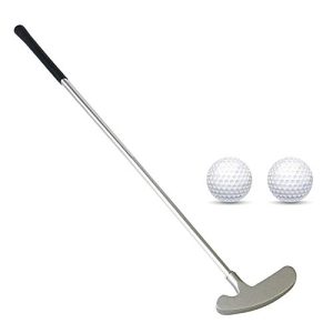 Golf Putter, Two Ways Golf Putters for Men Right/Left Handed-Indoor/Outdoor Mini Kids Club Golf Set-Sturdy Putter Shaft with 2 Plastic Practice Golf Balls for Any Putting Green Mat Home Office