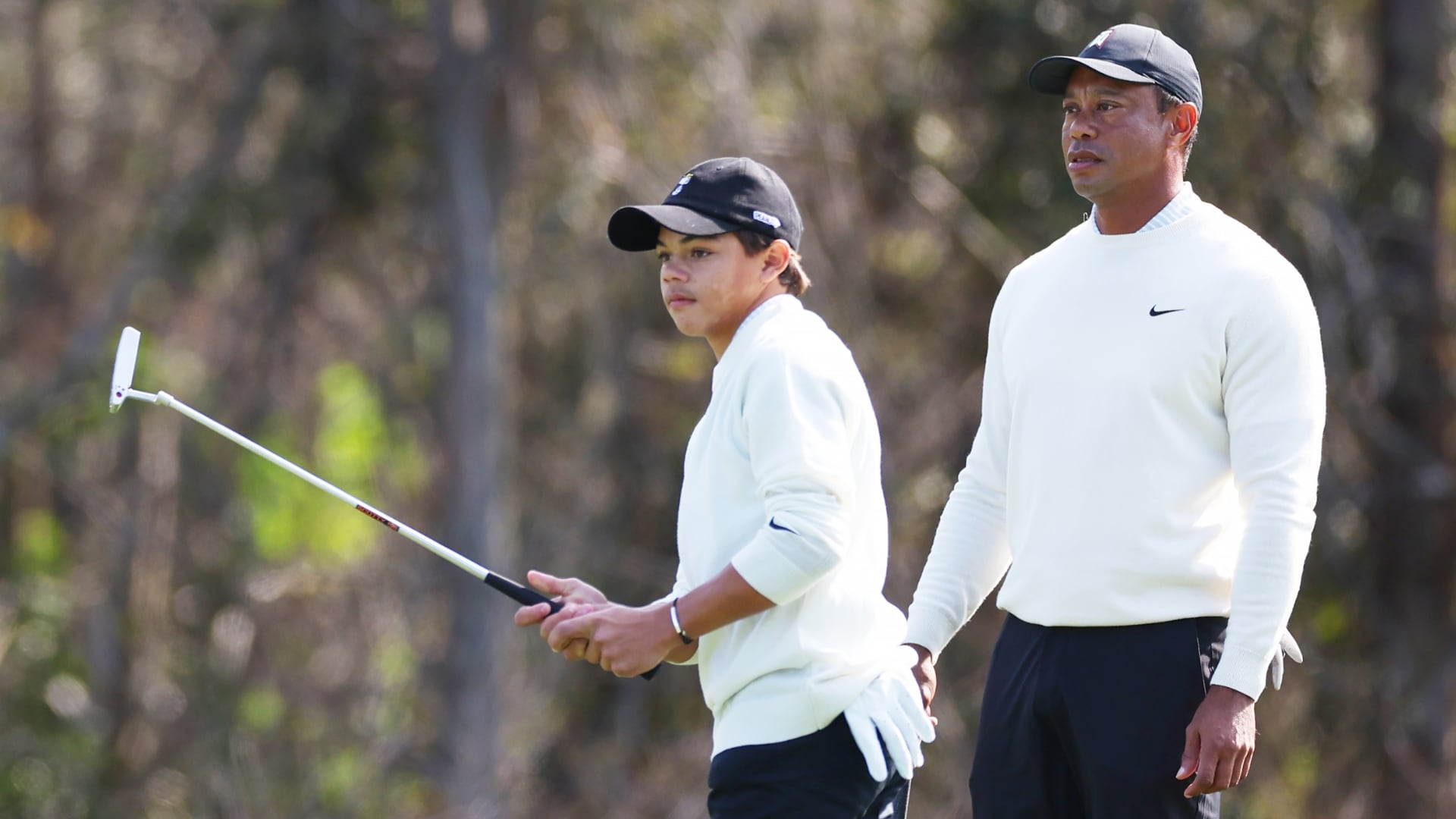 ‘It’s better than mine’: Tiger on Charlie Woods’ ankle injury