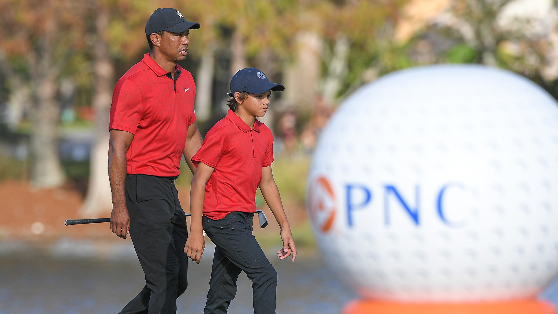 Look back on the best moments from Team Woods at the PNC Championship