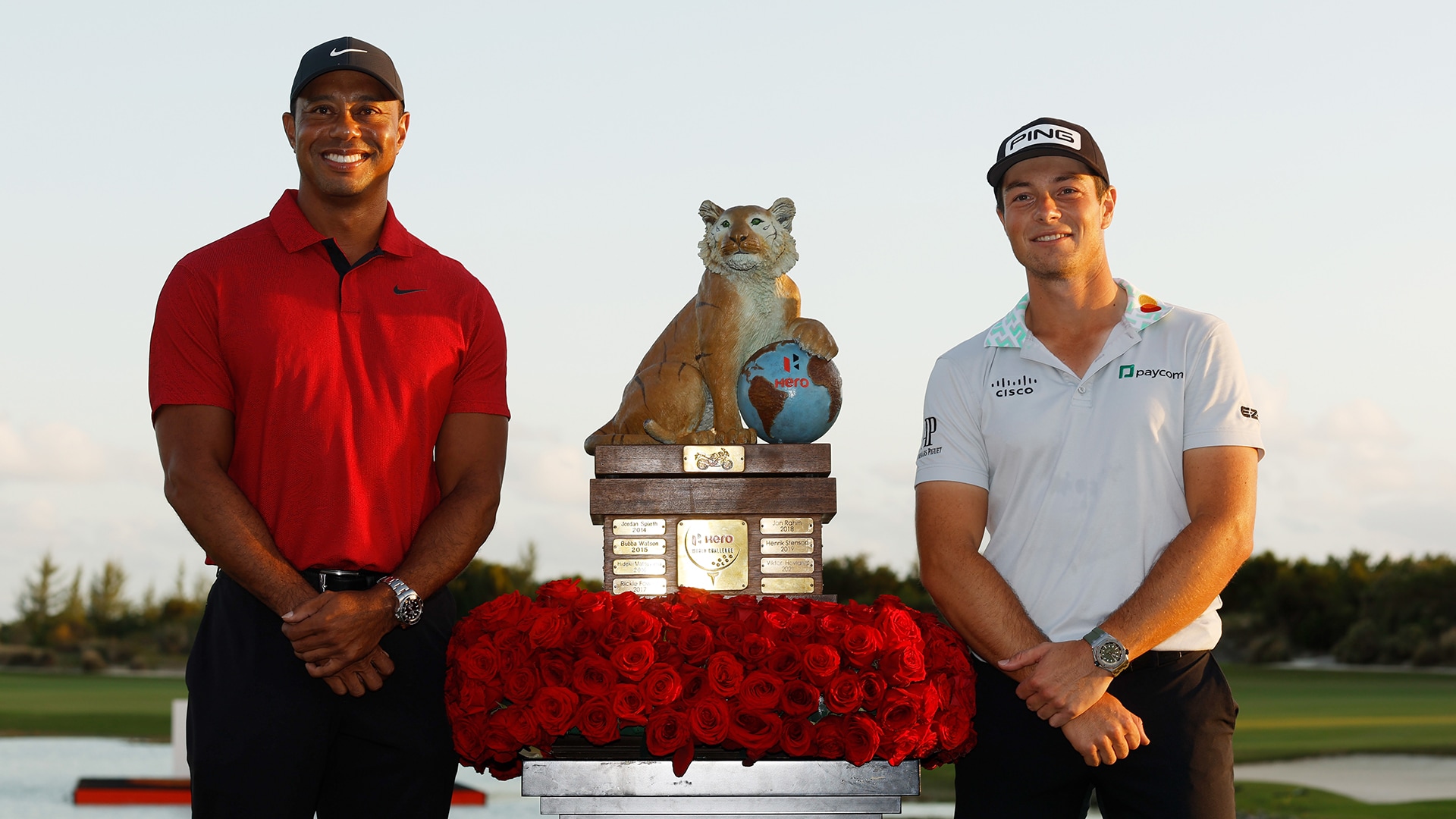 Viktor Hovland matches Tiger Woods’ Hero feat, has epic response