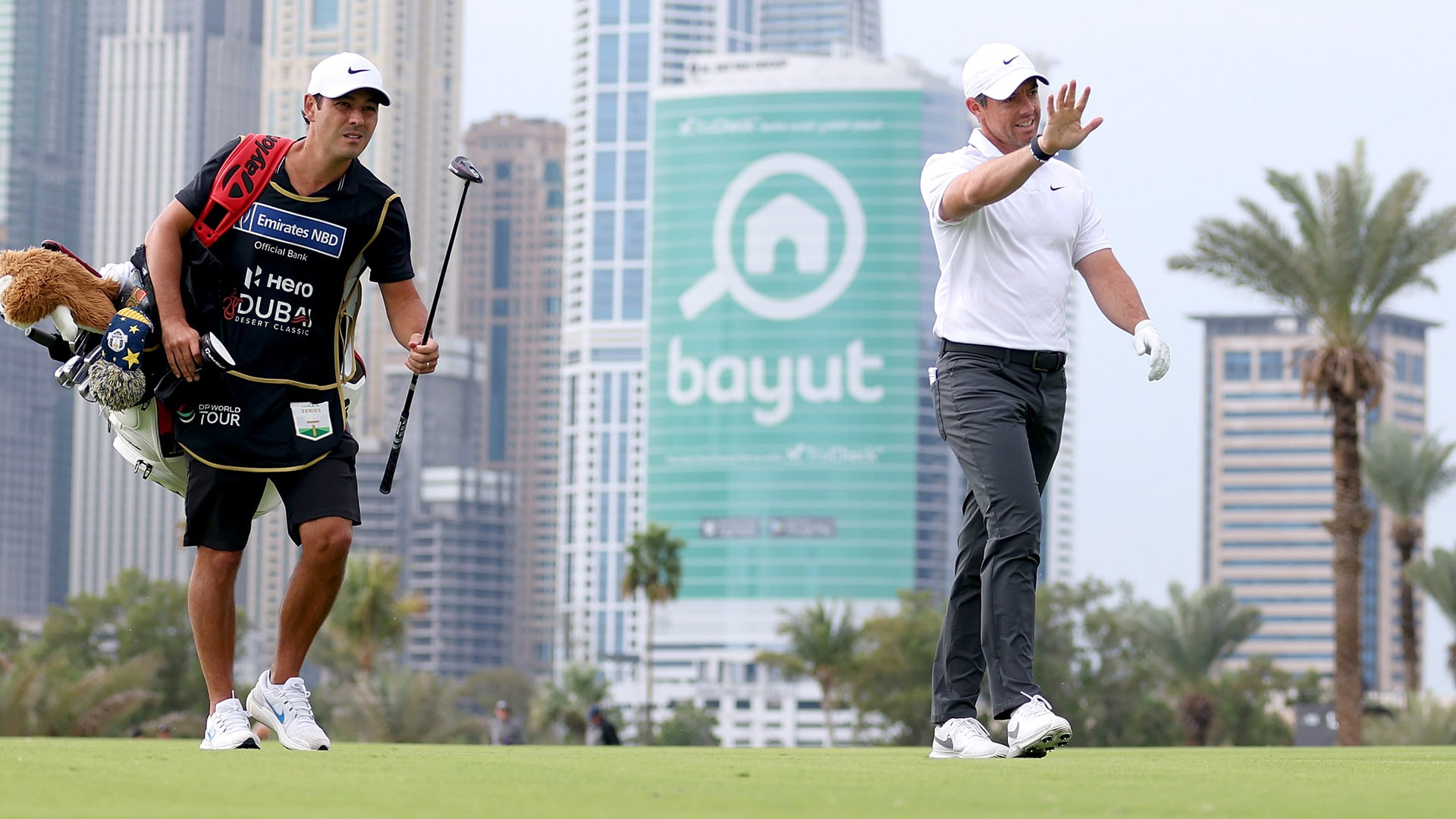 Rory McIlroy recovers after slow start, six-hour delay to Dubai Desert Classic