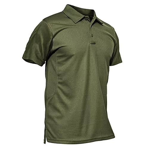 MAGCOMSEN Mens Golf Polo Shirt Short Sleeve Clearance Performance Quick Dry Golf Solid Polo Active Shirt Polo Shirts for Men T Shirts Golf Shirts Fishing Shirts