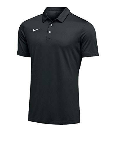 Nike Mens Dri-FIT Short Sleeve Polo Shirt (X-Large, Black)