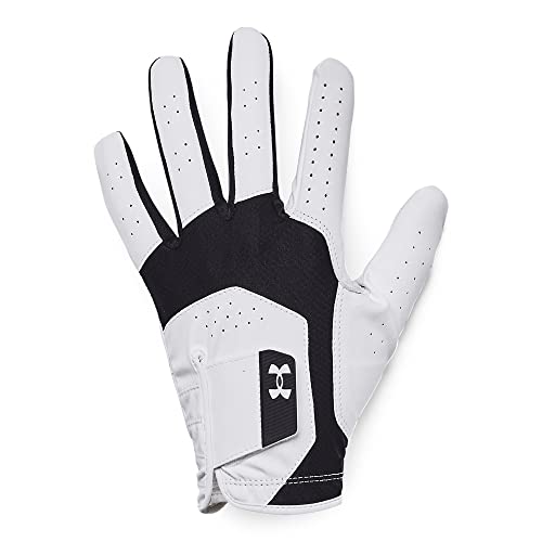 Under Armour Men’s Iso-Chill Golf Glove , (001) / Black / White , Left Hand Small