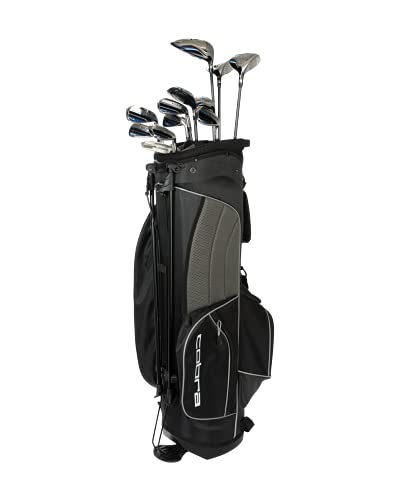 Cobra Golf 2021 Fly XL Complete Set Stand Bag Black-Blue (Men’s Right Hand, Graphite Woods-Steel Irons, Reg Flex, DR-10.5, 3W-14.5, 5W-18.5, 4H-20.5, 5H-23.6, 7-PW, SW, Putter, Stand Bag), Standard
