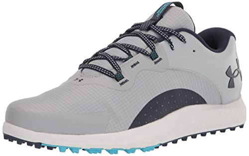 Under Armour Men’s Charged Draw 2 Spikeless Cleat Golf Shoe, (101) Mod Gray/Midnight Navy/Midnight Navy, 10