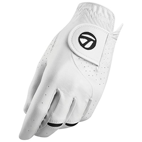 TaylorMade Stratus Tech Glove (White, Right Hand, Large), White(Large, Worn on Right Hand)