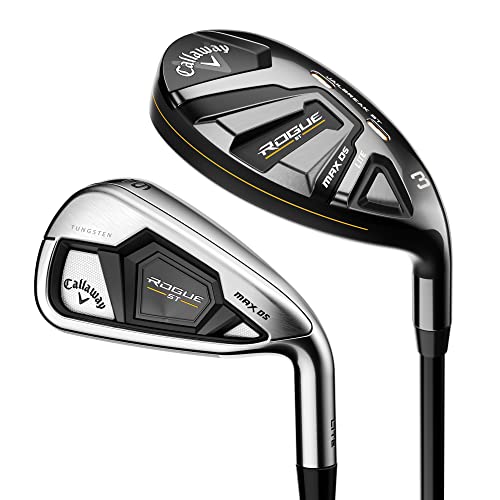 Callaway Golf Rogue ST Max OS Lite Iron Set (Right Hand, Graphite Shaft, Ladies Flex, 6 Iron – PW, Set of 5 Clubs)