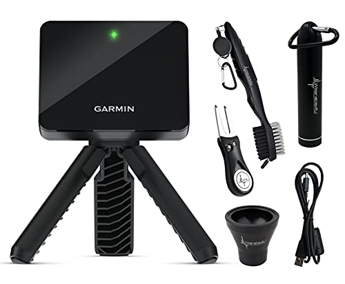 Wearable4U Garmin Approach R10 Portable Golf Launcher Monitor Power Bank and 3 Golf Tools Bundle