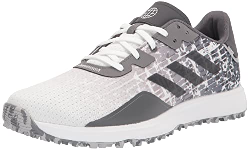 adidas Men’s S2G Spikeless Golf Shoes, Footwear White/Grey Three/Grey Two, 12