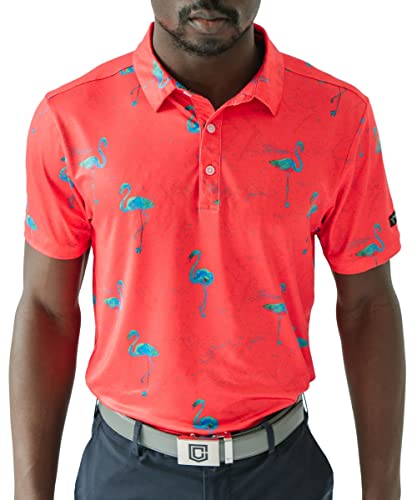 YATTA GOLF Standout Performance Golf Polo Shirts – Men’s – Just Beachy – L