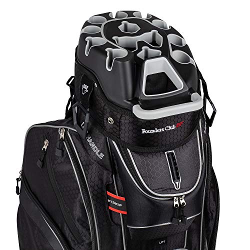 Founders Club Premium Cart Bag with 14 Way Organizer Divider Top (G3 Black)