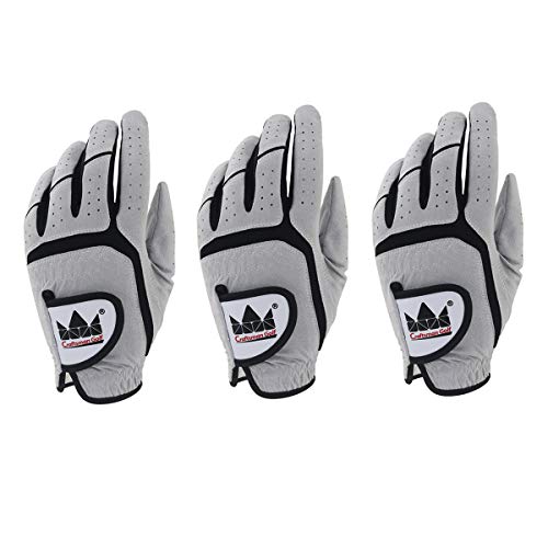 CRAFTSMAN GOLF 3-Pack Golf Gloves Gray (X-Large)