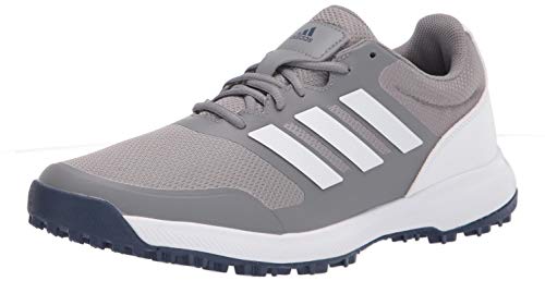 adidas Men’s Tech Response Spikeless Golf Shoe, Grey Three/Ftwr White, 10.5