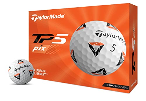 TaylorMade 2021 TP5 Pix 2.0 Golf Balls White