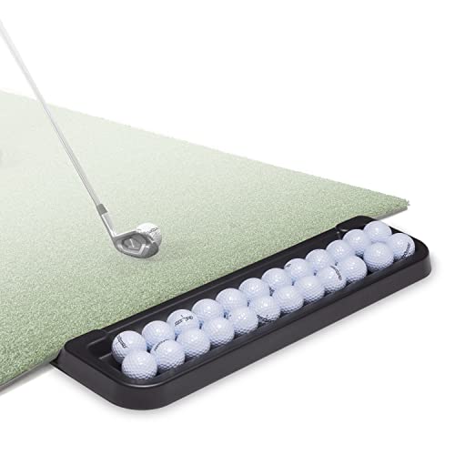 GoSports All-Weather Golf Ball Tray – 24 Ball Capacity – Compatible with All Hitting Mats – Black or Green