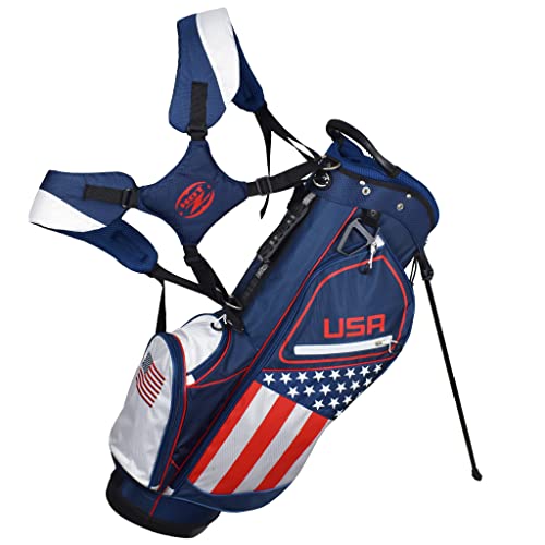 Hot-Z Golf USA Flag Deluxe Stars & Stripes 14 Way Divider Stand Bag