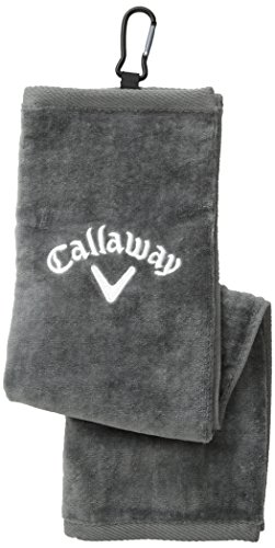 Callaway Tri Fold Towel, Grey , 16 x 21 Inches