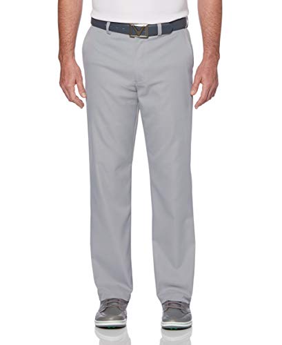 Callaway Men’s Pro Spin 3.0 Stretch Golf Pants with Active Waistband (Waist Size 30 – 42 Big & Tall), Sleet, 34W x 30L