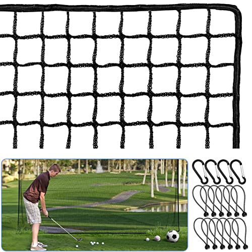 Amazgolf 10 * 10ft Golf Net, Sports Practice Barrier Net, Heavy Duty Ball Hitting Golf Netting, DIY Adjustable Ball Net (10 * 10ft)