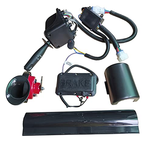 BestAccess Universal Light Upgrade Kit 9-pin Plugs Upgrade Wiring Harness | Golf Cart Turn Signal Kit with Horn Brake Light Switch for Golf Cart LED Lights