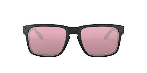 Oakley Men’s OO9102 Holbrook Square Sunglasses, Matte Black/Prizm Dark Golf, 57 mm