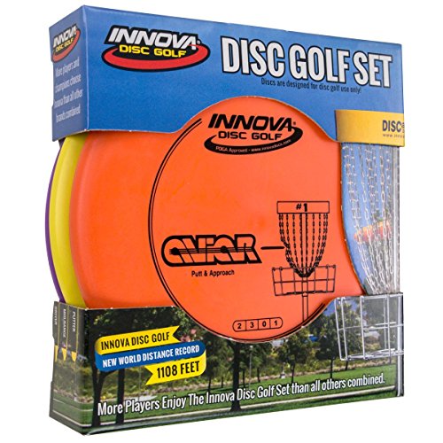 Innova Disc Golf Set – Driver, Mid-Range & Putter, Comfortable DX Plastic, Colors May Vary (3 Pack)