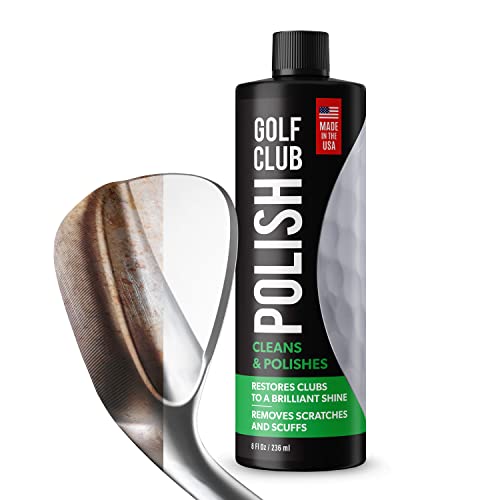 Golf Club Polish to Revitalize Your Clubs – Made in USA – Golf Club Cleaner to Prolong Performance – Golf Club Scratch Remover – for Your Golf Club Cleaning Kit & Golf Club Polishing Kit – 8 oz
