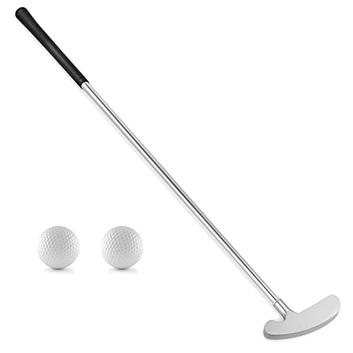 Ausluofell Golf Putter, Two Way Golf Clubs Putter for Men Women Adults Right/Left Handed Adjustable Length, Kids Mini Club Golf Set for Indoor Outdoor Use with 2 Golf Balls