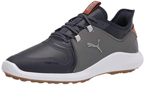 PUMA Men’s Ignite Fasten8 Pro Golf Shoe, Navy Blazer Silver-Quiet Shade, 8.5