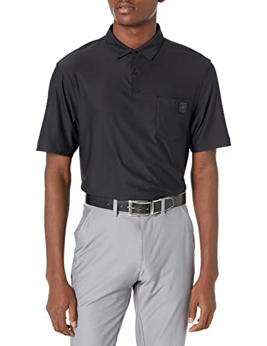 adidas Golf Men’s Standard Go-to Polo Shirt, Black, Large