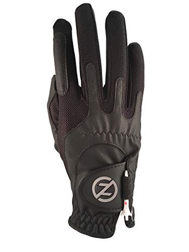 Zero Friction Men’s Golf Gloves, Right Hand, One Size, Black