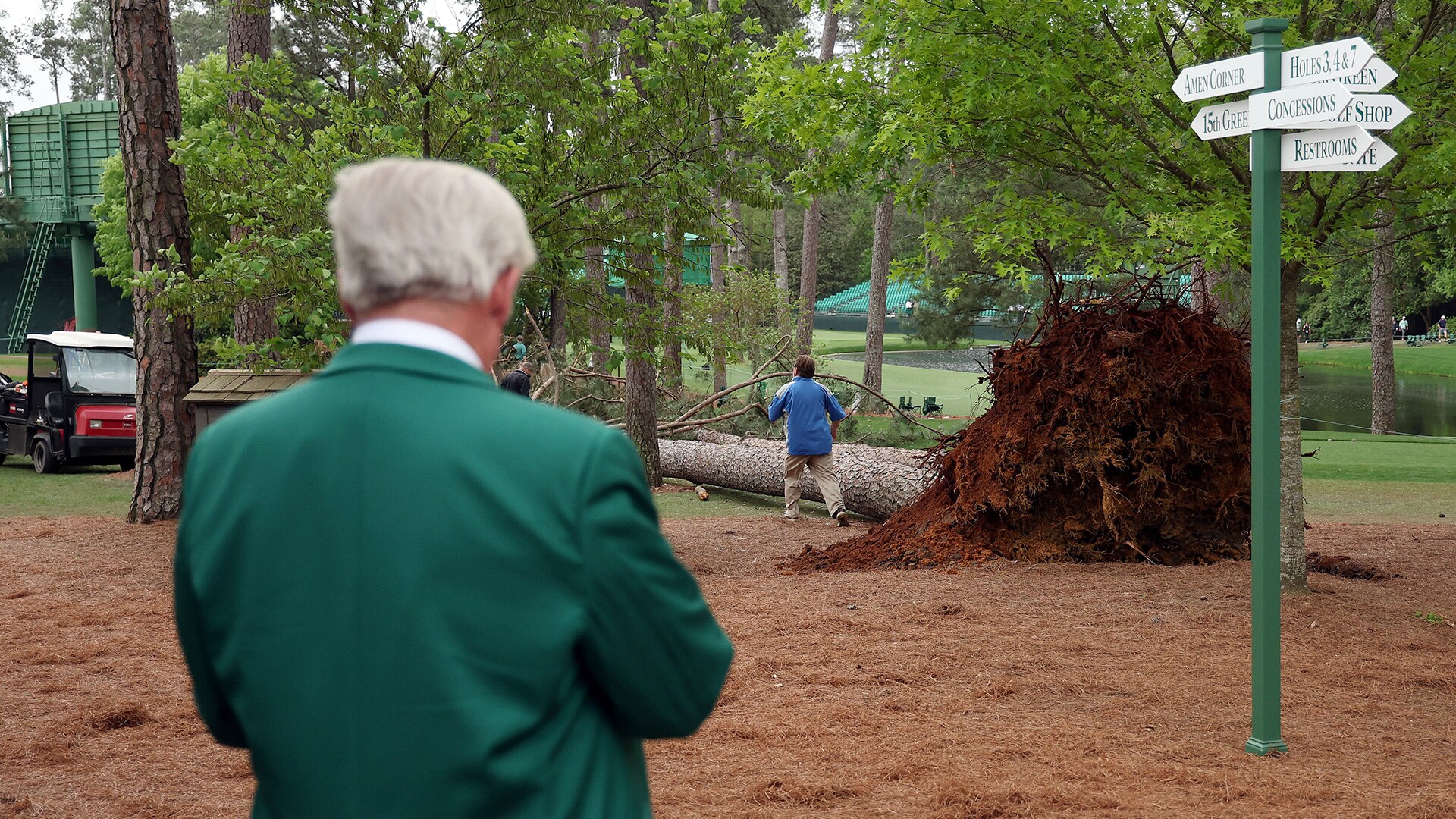 Trees fall near 17th tee at Augusta National, no injuries reported