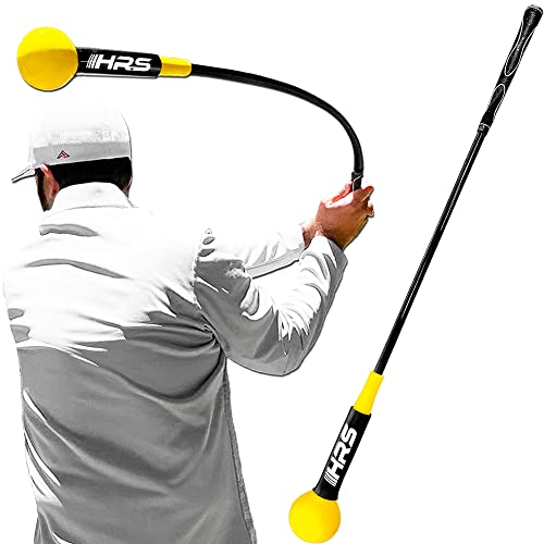 Golf Swing Trainer Aid Improve Flexibility Tempo, Rhythm, Balance and Strength Training. Indoor/Outdoor Swing Correction Practice for Chipping, Driving and Hitting. Golf Accessories Warm-Up Stick (48)