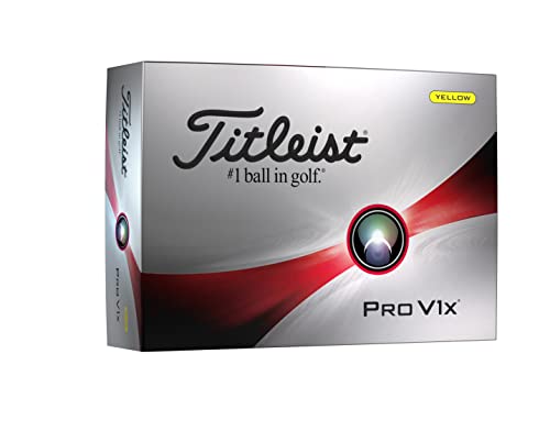 Titleist Pro V1x One Dozen Yellow Golf Balls
