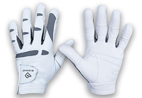 Bionic Gloves Men’s Performance Grip Pro Premium Leather Golf Glove (X-Large, Left)