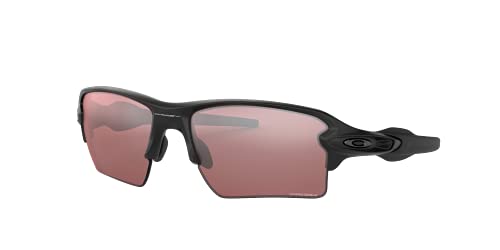 Oakley Men’s OO9188 Flak 2.0 XL Rectangular Sunglasses, Matte Black/Prizm Dark Golf, 59 mm + 1