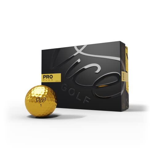 Vice Golf Limited Edition Pro Plus Golf Balls (Gold)