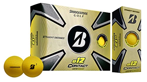 2023 Bridgestone Golf e12 Contact Golf Balls Yellow (New Style)